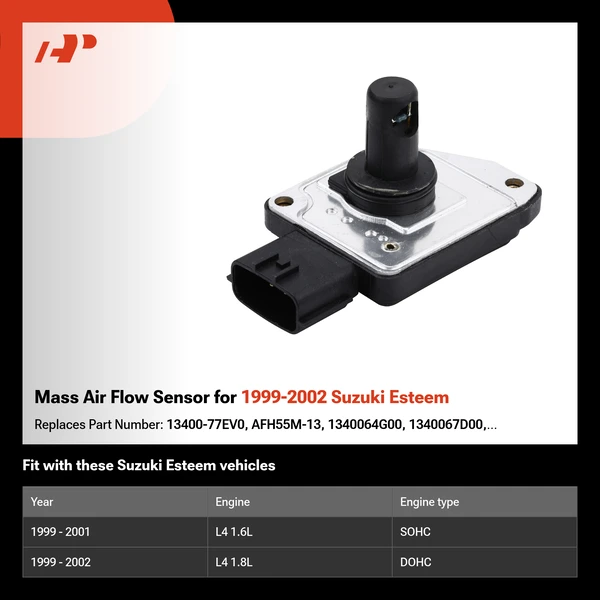 Mass Air Flow Sensor for 1999-2002 Suzuki Esteem
