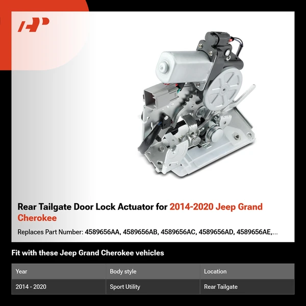 Rear Tailgate Door Lock Actuator for 2014-2020 Jeep Grand Cherokee