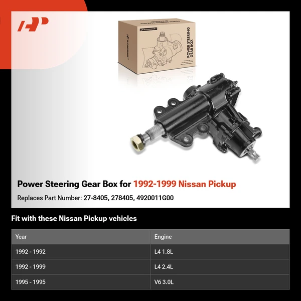 Power Steering Gear Box for 1992-1999 Nissan Pickup