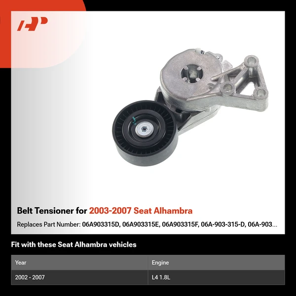 Belt Tensioner for 2003-2007 Seat Alhambra