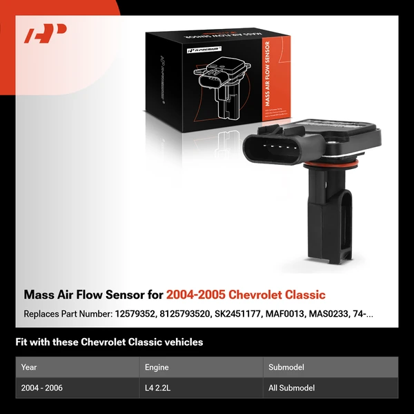 Mass Air Flow Sensor for 2004-2005 Chevrolet Classic