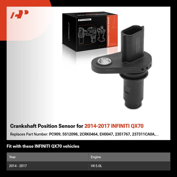 Crankshaft Position Sensor for 2014-2017 INFINITI QX70