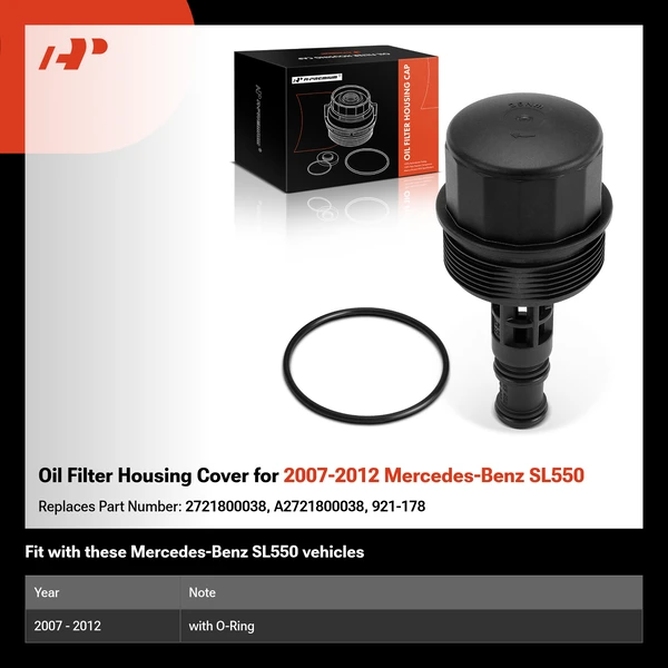 Oil Filter Housing Cover for 2007-2012 Mercedes-Benz SL550