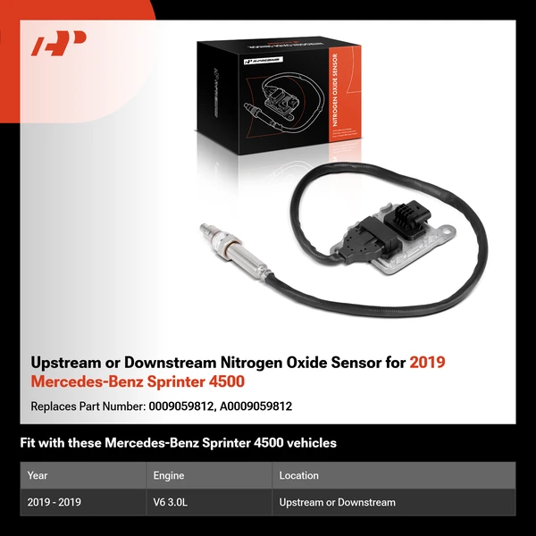 Upstream or Downstream Nitrogen Oxide Sensor for 2019 Mercedes-Benz Sprinter 4500