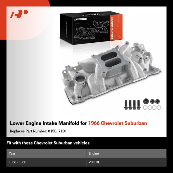 Lower Engine Intake Manifold for 1966 Chevrolet Suburban