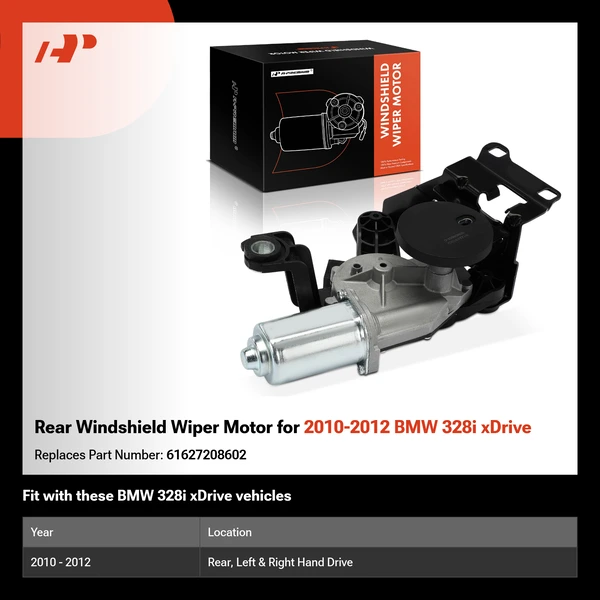 Rear Windshield Wiper Motor for 2010-2012 BMW 328i xDrive