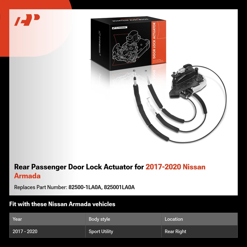 Rear Passenger Door Lock Actuator for 2017-2020 Nissan Armada