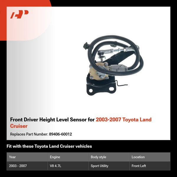 Front Driver Height Level Sensor for 2003-2007 Toyota Land Cruiser