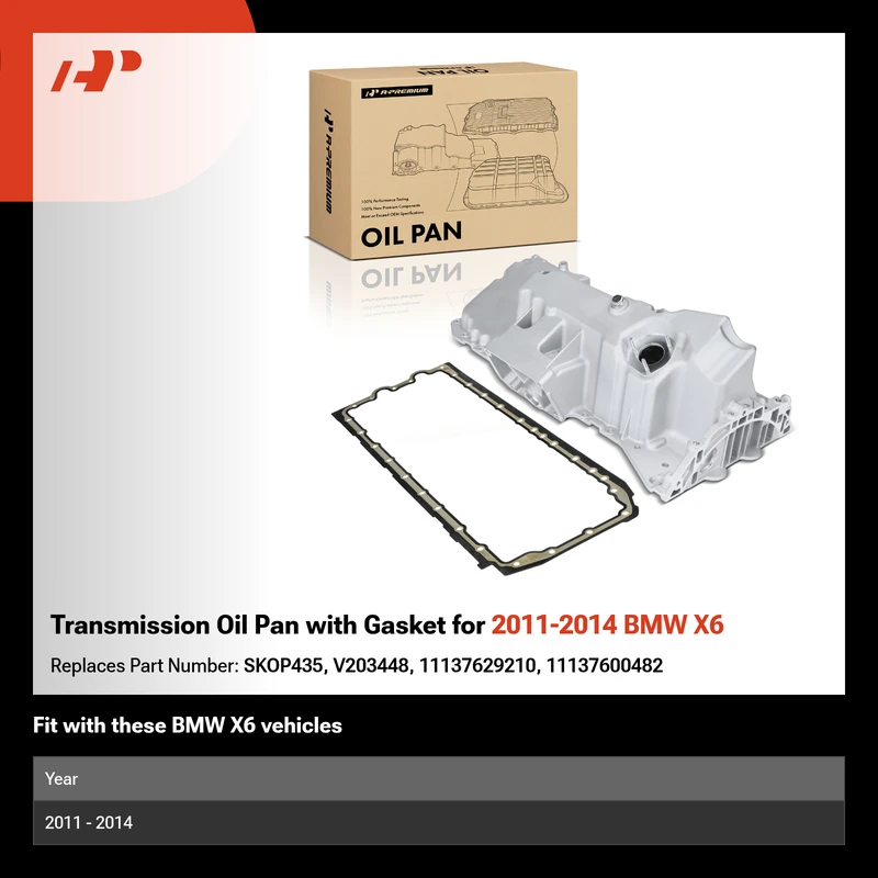 Transmission Oil Pan with Gasket for 2011-2014 BMW X6