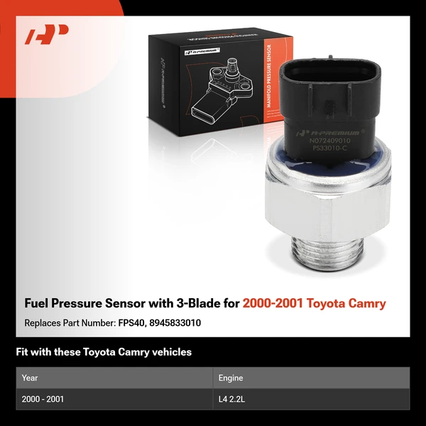 Fuel Pressure Sensor with 3-Blade for 2000-2001 Toyota Camry