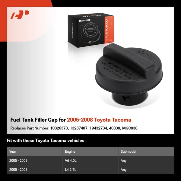 Fuel Tank Filler Cap for 2005-2008 Toyota Tacoma