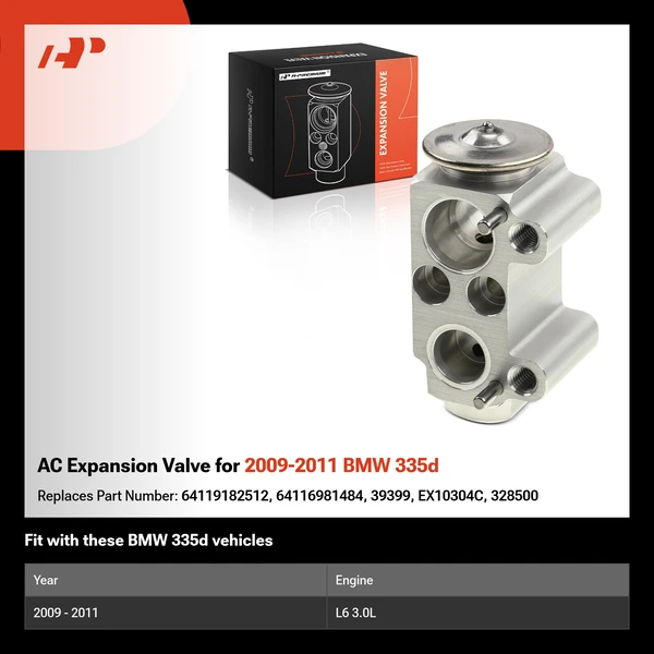 AC Expansion Valve for 2009-2011 BMW 335d