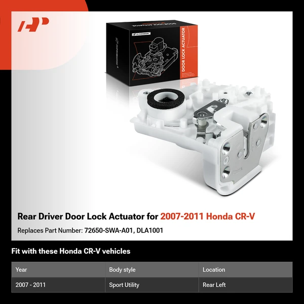 Rear Driver Door Lock Actuator for 2007-2011 Honda CR-V