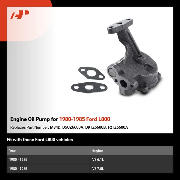 Engine Oil Pump for 1980-1985 Ford L800