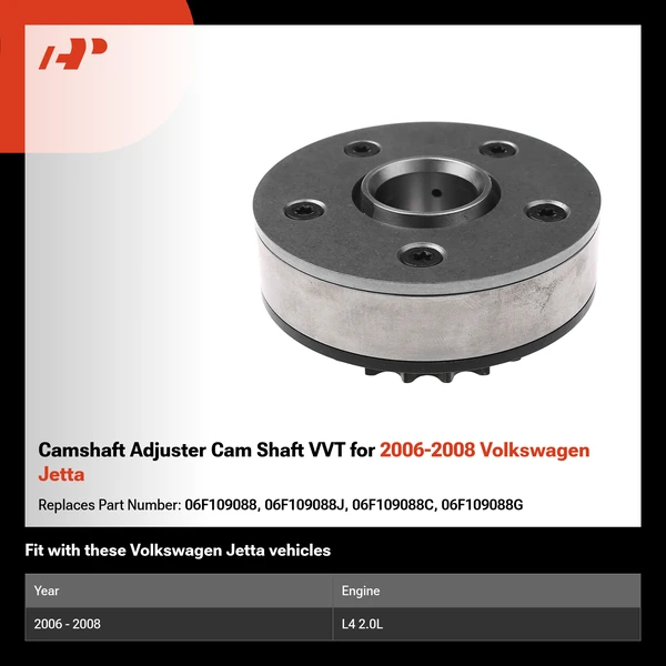 Camshaft Adjuster Cam Shaft VVT for 2006-2008 Volkswagen Jetta