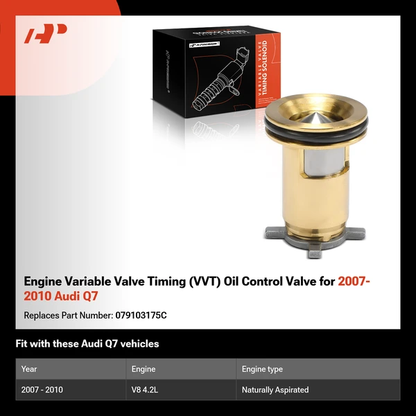 Engine Variable Valve Timing (VVT) Oil Control Valve for 2007-2010 Audi Q7
