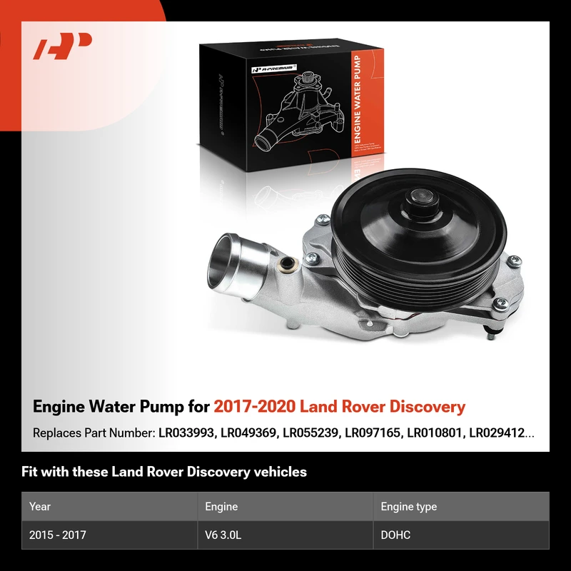 Engine Water Pump for 2017-2020 Land Rover Discovery