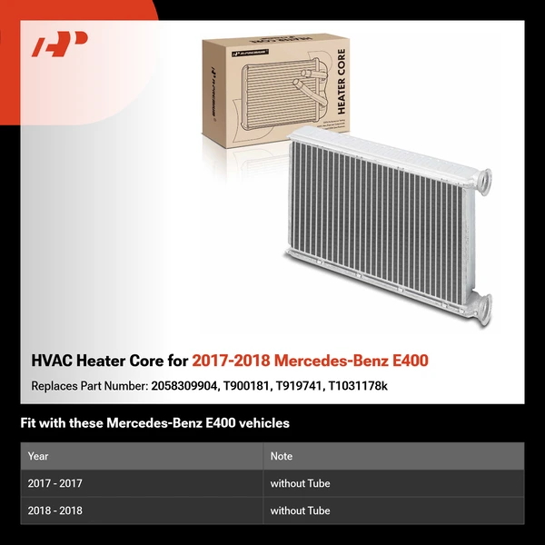 HVAC Heater Core for 2017-2018 Mercedes-Benz E400