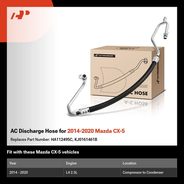 AC Discharge Hose for 2014-2020 Mazda CX-5