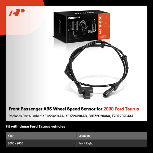 Front Passenger ABS Wheel Speed Sensor for 2000 Ford Taurus