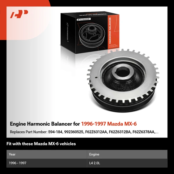 Engine Harmonic Balancer for 1996-1997 Mazda MX-6