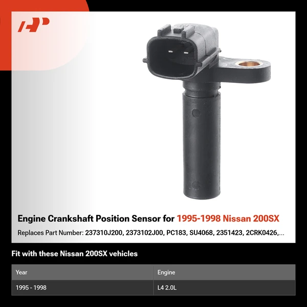 Engine Crankshaft Position Sensor for 1995-1998 Nissan 200SX