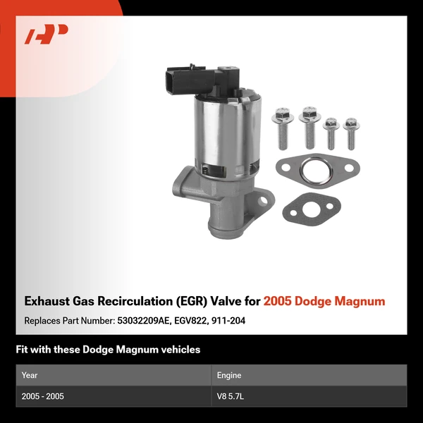 Exhaust Gas Recirculation (EGR) Valve for 2005 Dodge Magnum
