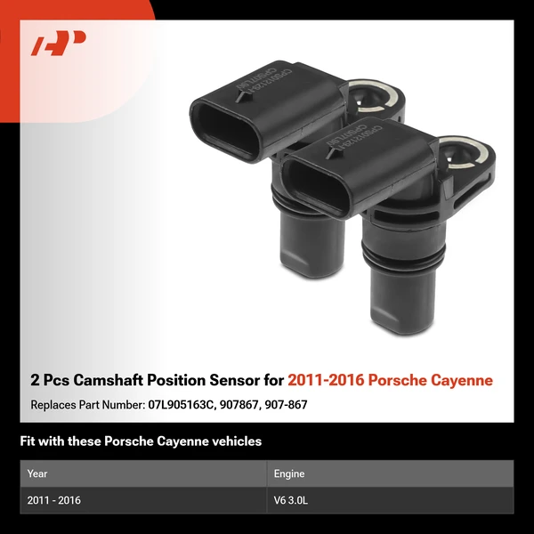 2 Pcs Camshaft Position Sensor for 2011-2016 Porsche Cayenne