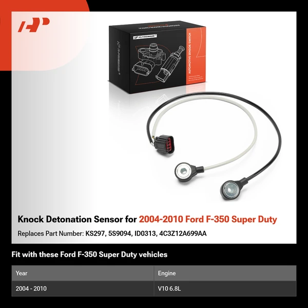 Knock Detonation Sensor for 2004-2010 Ford F-350 Super Duty