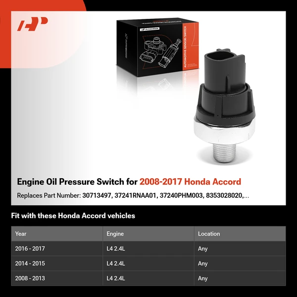 Engine Oil Pressure Switch for 2008-2017 Honda Accord