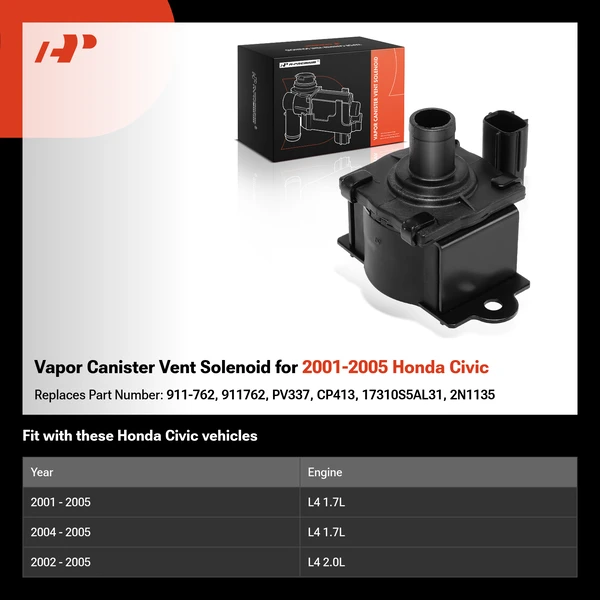 Vapor Canister Vent Solenoid for 2001-2005 Honda Civic