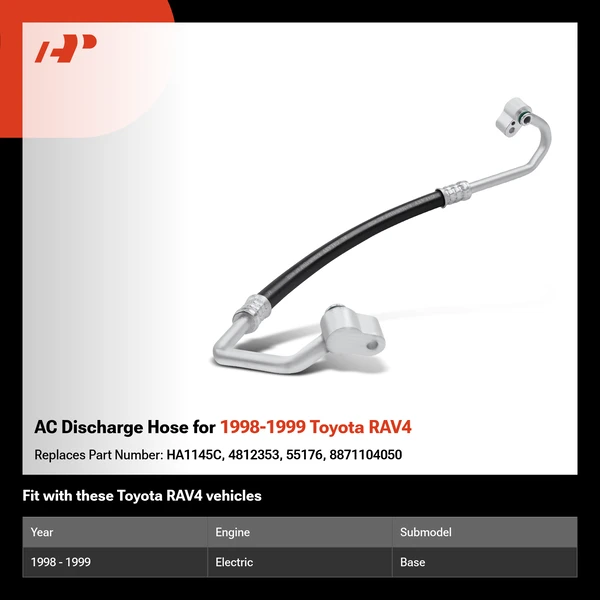 AC Discharge Hose for 1998-1999 Toyota RAV4