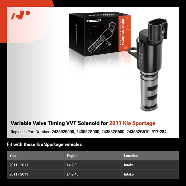Variable Valve Timing VVT Solenoid for 2011 Kia Sportage
