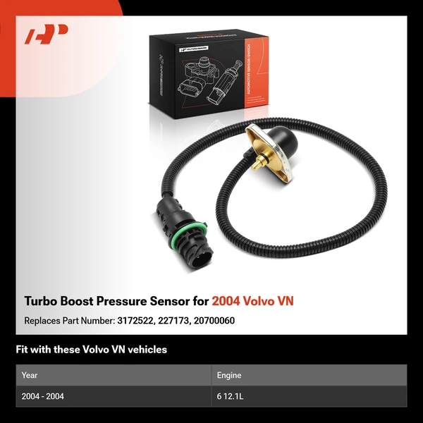 Turbo Boost Pressure Sensor for 2004 Volvo VN