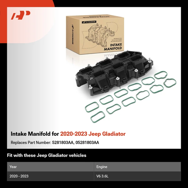 Intake Manifold for 2020-2023 Jeep Gladiator