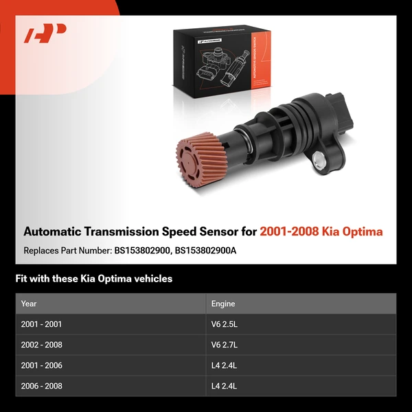 Automatic Transmission Speed Sensor for 2001-2008 Kia Optima