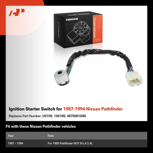 Ignition Starter Switch for 1987-1994 Nissan Pathfinder