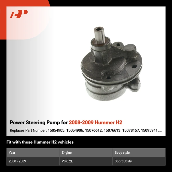 Power Steering Pump for 2008-2009 Hummer H2