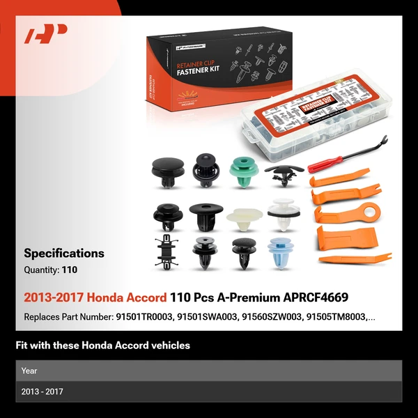 2013-2017 Honda Accord 110 Pcs A-Premium APRCF4669