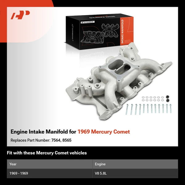 Engine Intake Manifold for 1969 Mercury Comet