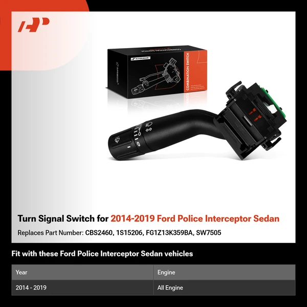 Turn Signal Switch for 2014-2019 Ford Police Interceptor Sedan