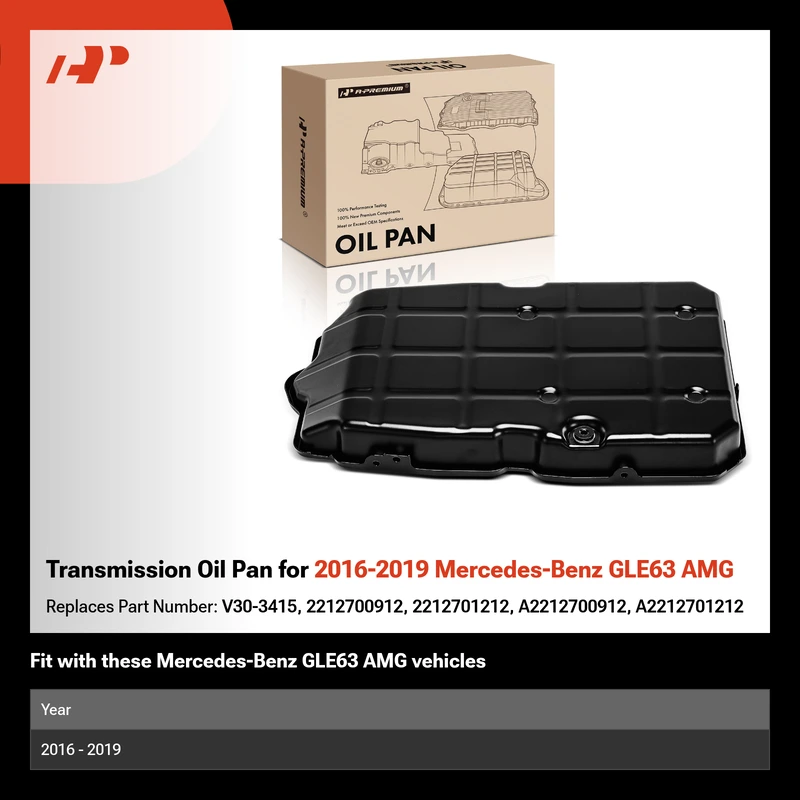 Transmission Oil Pan for 2016-2019 Mercedes-Benz GLE63 AMG