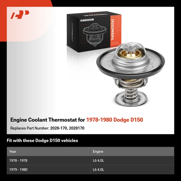 Engine Coolant Thermostat for 1978-1980 Dodge D150