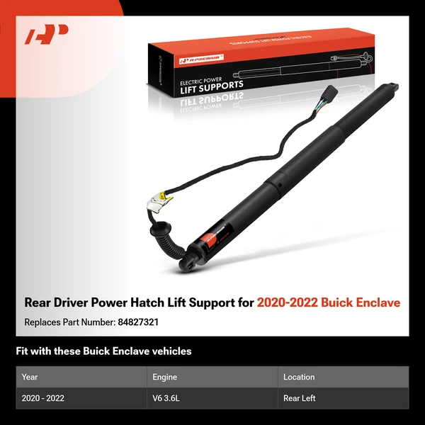 Rear Driver Power Hatch Lift Support for 2020-2022 Buick Enclave