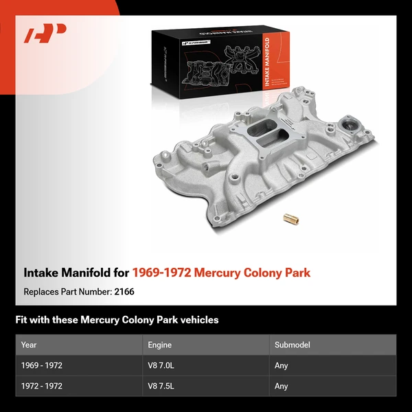 Intake Manifold for 1969-1972 Mercury Colony Park