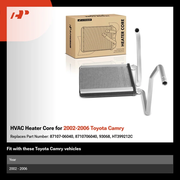 HVAC Heater Core for 2002-2006 Toyota Camry