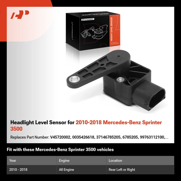 Headlight Level Sensor for 2010-2018 Mercedes-Benz Sprinter 3500