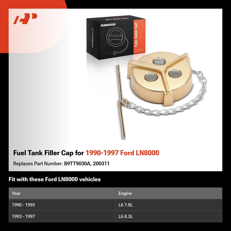 Fuel Tank Filler Cap for 1990-1997 Ford LN8000