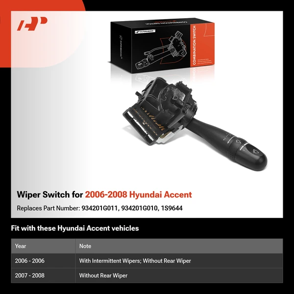 Wiper Switch for 2006-2008 Hyundai Accent