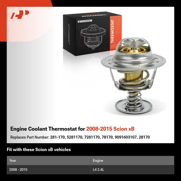 Engine Coolant Thermostat for 2008-2015 Scion xB